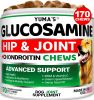 Glucosamine for Dogs Hip and Joint Supplement for Dogs 170 Ct Glucosamine Chondroitin for Dogs Chews Dog Joint Pain Relief with MSM Advanced Dog Joint