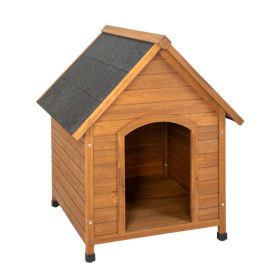 Outdoor Dog House, Waterproof Puppy Shelter Indoor Doghouse with Elevated Floor