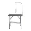 VEVOR Pet Grooming Table Arm with Clamp, 36''x24'' Dog Grooming Station, Foldable Pets Grooming Stand for Medium and Small Dogs, Free No Sit Haunch Ho