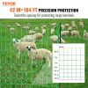 VEVOR Electric Fence Netting, 42" H x 164' L, PE Net Fencing with Posts & Double-Spiked Stakes, Utility Portable Mesh for Goats, Sheep, Lambs, Deer, H