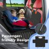 Dog Car Seat Cover for Back Seat, Back Seat Cover for Dogs, Scratchproof Car Hammock for Dogs with Mesh Window,Dog Seat Belt,Washable Pet Seat Cover f