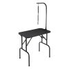 VEVOR Pet Grooming Table Arm with Clamp, 32''x18'' Dog Grooming Station, Foldable Pets Grooming Stand for Medium and Small Dogs, Free No Sit Haunch Ho