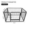 Dog Playpen Designed for Camping, Yard , 28" Height for Medium/Small Dogs, 4Panels