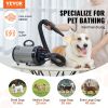 VEVOR Dog Dryer, 2800W/4.3HP Dog Blow Dryer, Pet Grooming Dryer with Adjustable Speed and Temperature Control, Pet Hair Dryer with 4 Nozzles and Exten