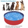 4X4FT Foldable Pet Swimming Pool PVC Kiddie Baby Dog Swim Pool Bathing Tub Playmat Kids Pools