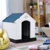 Dog House Made of Plastic with Ventilation System and Fastening Device